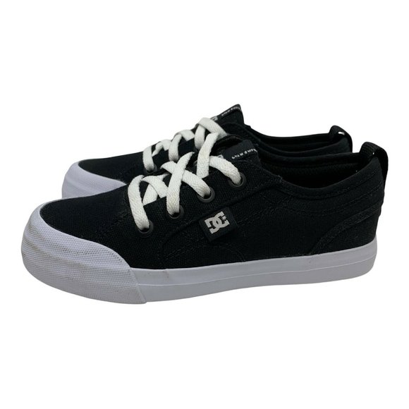 DC Youth's Evan TX Black Lace Up Skate Shoes Boy - Picture 2 of 7